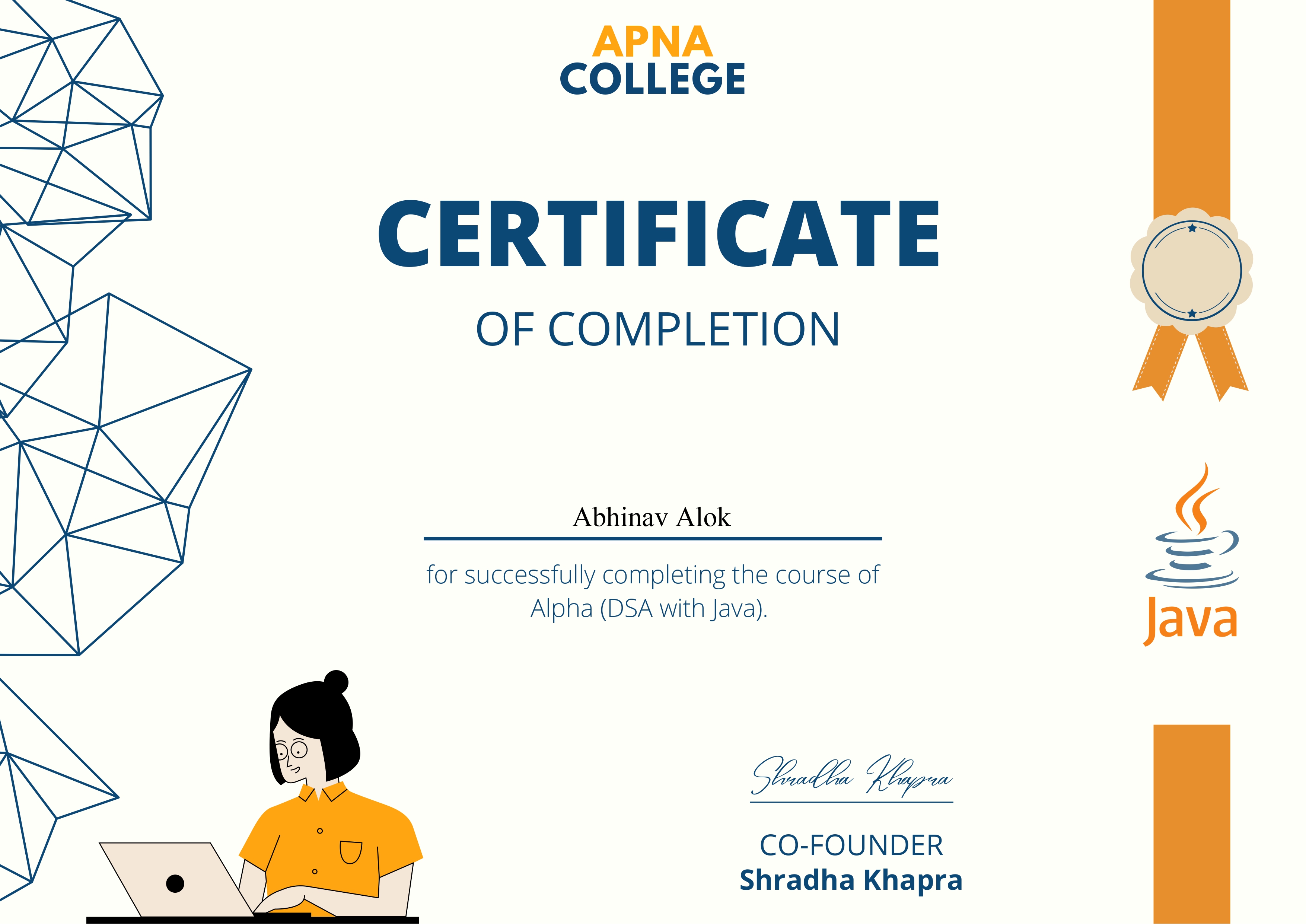 Data Structures & Algorithms Certificate